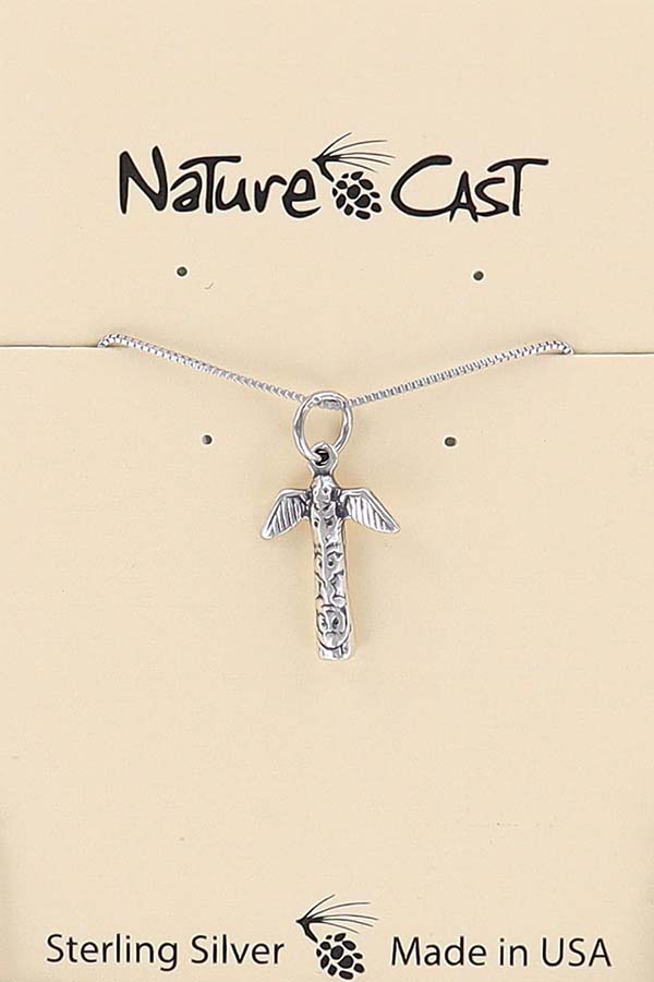 43108 Pendant sterling silver totem w/ 18" chain LARGE