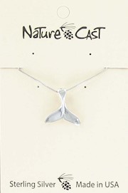 Pendant sterling silver whale tail w/18" chain18 THUMBNAIL