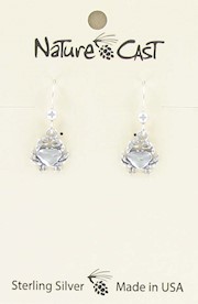 Earring dangle sterling silver crab THUMBNAIL