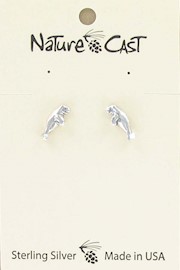 Earring post sterling silver manatee THUMBNAIL