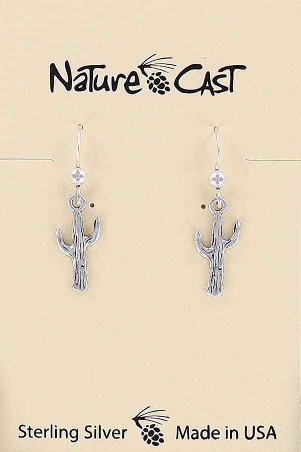 43128 Earring dangle sterling silver saguaro MAIN