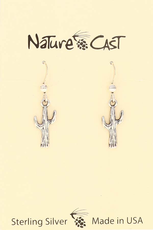 43128 Earring dangle sterling silver saguaro THUMBNAIL