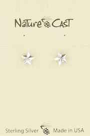 Earring post sterling silver star THUMBNAIL