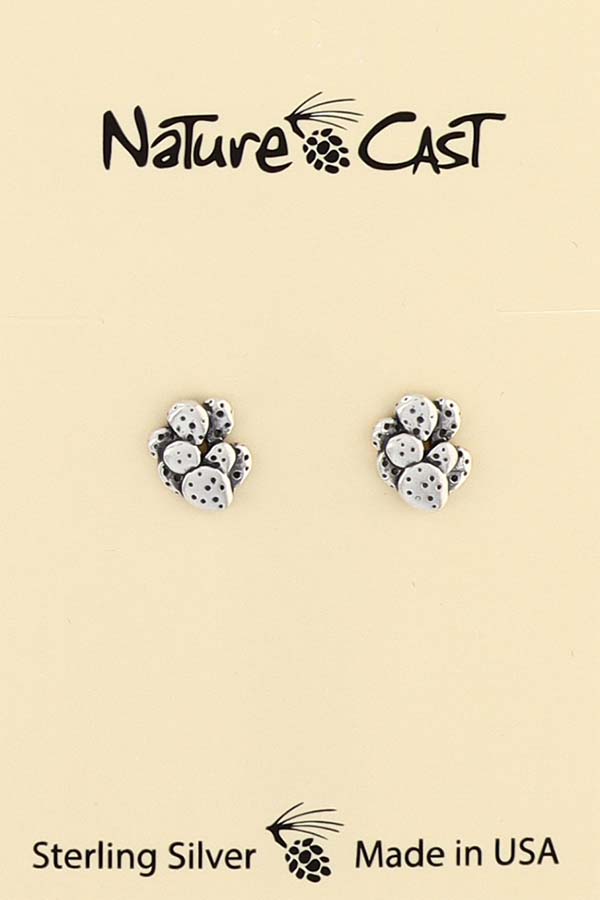43138 Earring Post Sterling Silver Prickly Pear THUMBNAIL