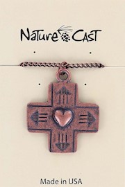 70001 PENDANT COPPER TONE CROSS W/ 18" CHAIN THUMBNAIL