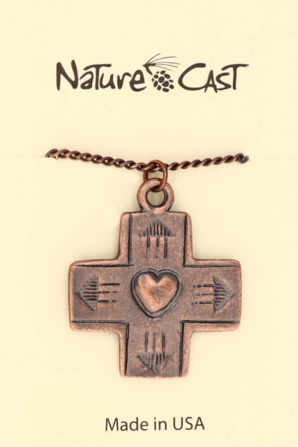 70001 PENDANT COPPER TONE CROSS W/ 18" CHAIN THUMBNAIL