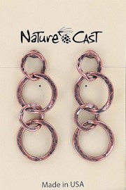70002 EARRING POST COPPER TONE LOOPS THUMBNAIL