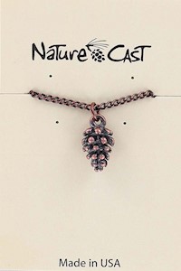 70022 PENDANT COPPER TONE PINECONE W/ 18" CHAIN MAIN