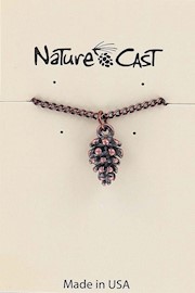 70022 PENDANT COPPER TONE PINECONE W/ 18" CHAIN THUMBNAIL
