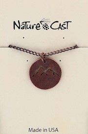 70029 PENDANT COPPER TONE CUTOUT MOUNTAIN PEAKS W/18" CHAIN THUMBNAIL