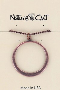 70037 PENDANT COPPER TONE HOOP W/18" CHAIN MAIN