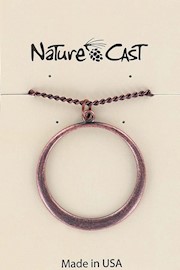 70037 PENDANT COPPER TONE HOOP W/18" CHAIN THUMBNAIL