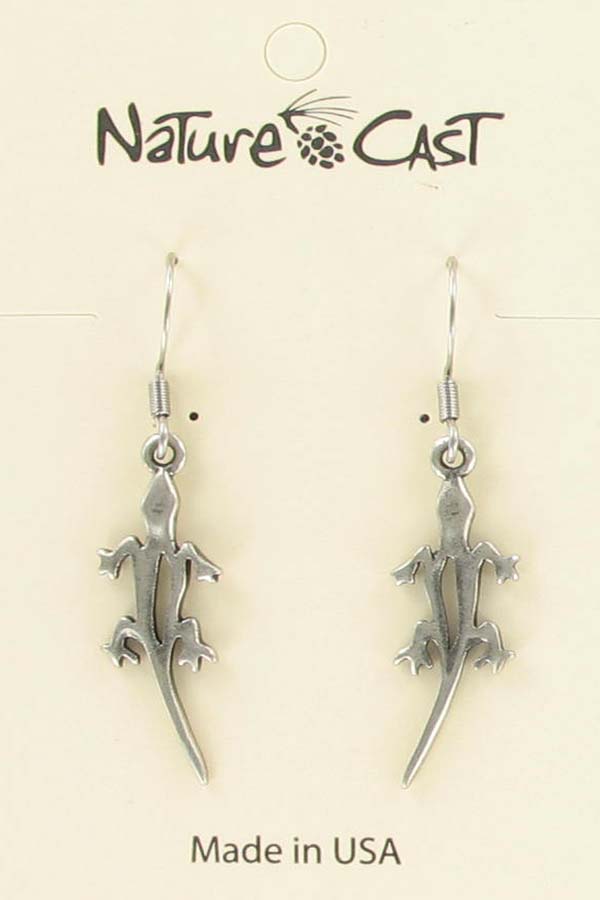 Earring dangle cutout petro lizard THUMBNAIL
