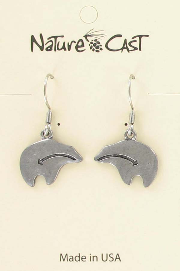 Earring dangle heartline bear THUMBNAIL