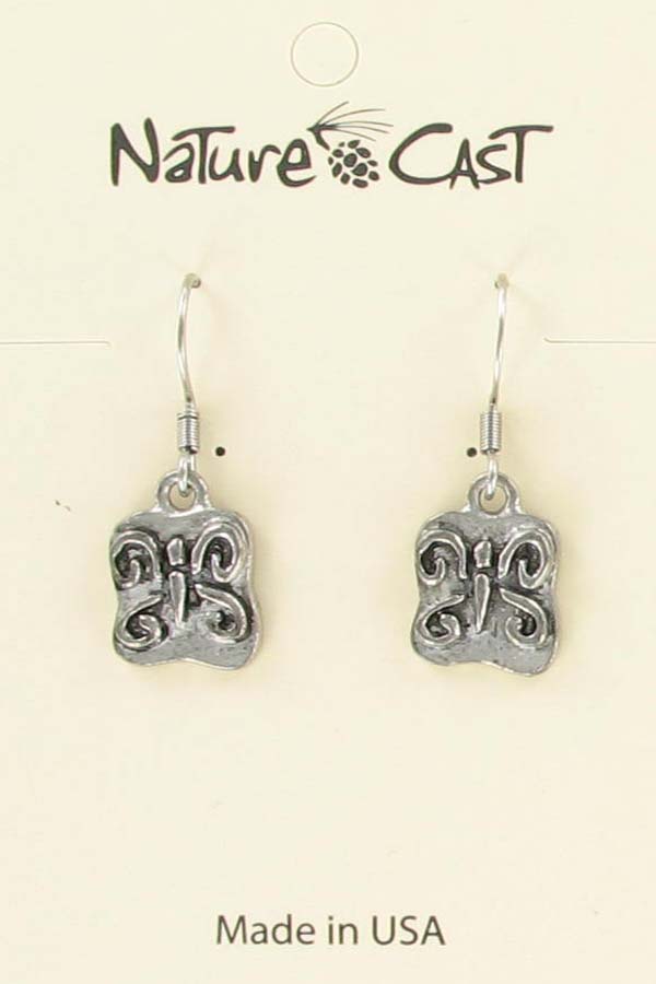 Earring dangle small butterfly THUMBNAIL