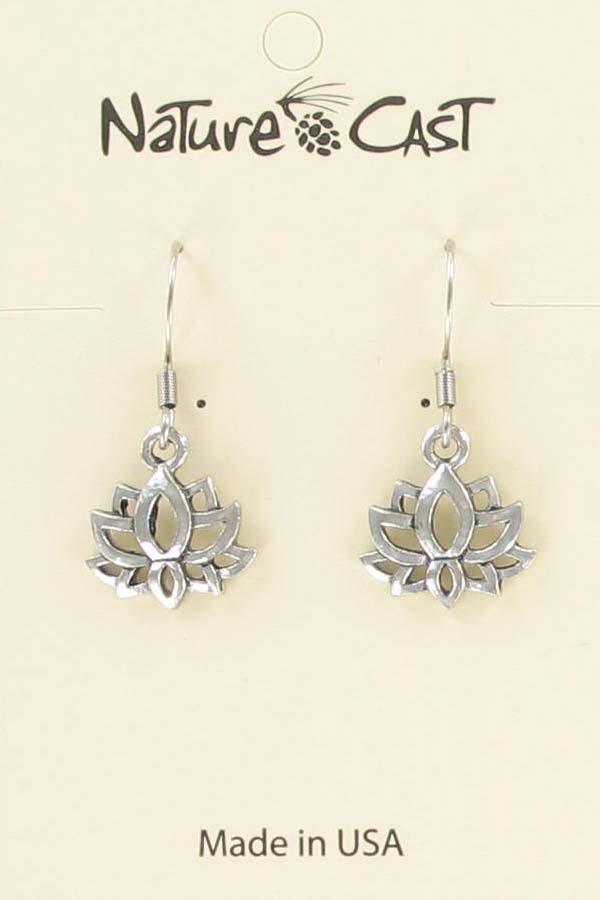 Earring dangle lotus THUMBNAIL
