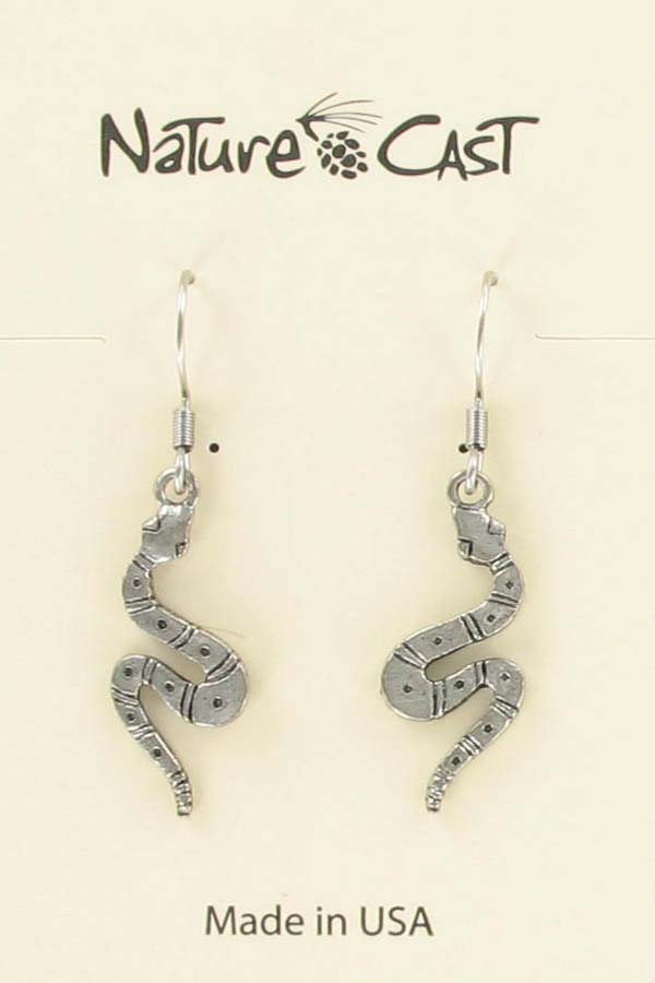 Earring dangle snake LARGE