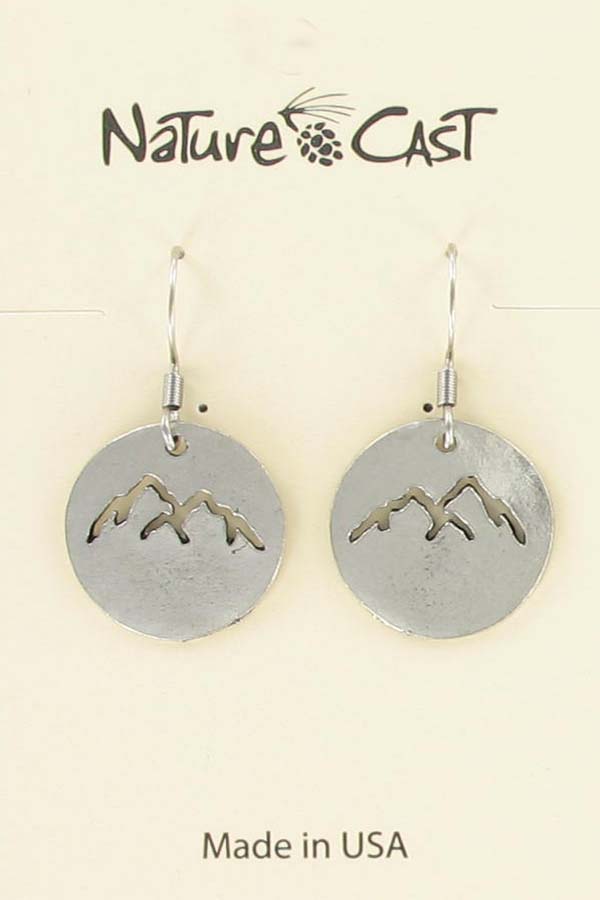 Earring dangle cutout mountain peaks THUMBNAIL