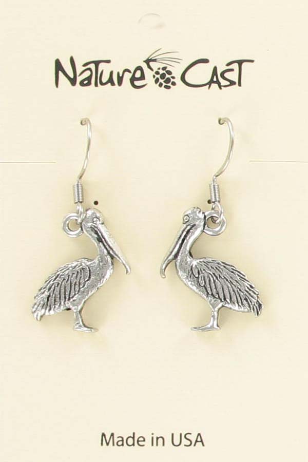 Earring dangle pelican THUMBNAIL