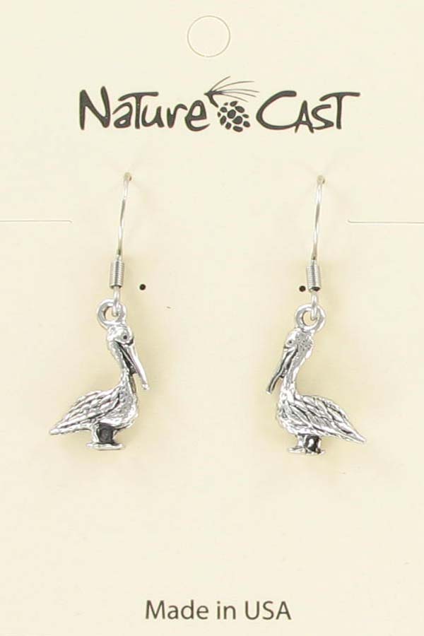Earring dangle small pelican LARGE