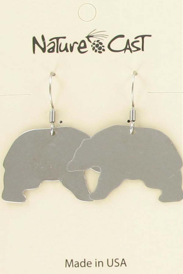 Earring dangle black bear THUMBNAIL