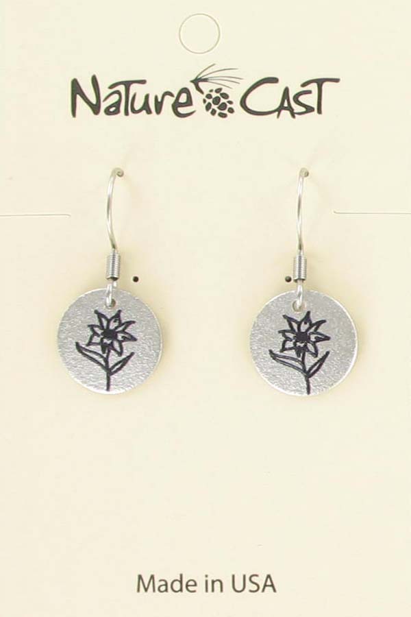 Earring dangle small flower LARGE