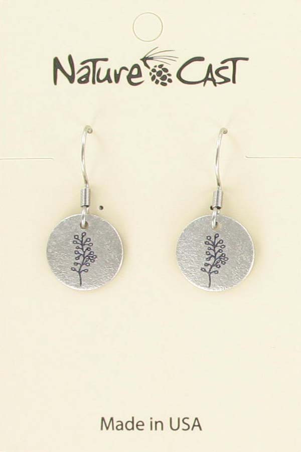 Earring dangle small sprig LARGE