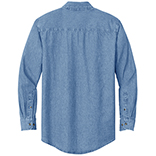North Coast Denim shirt with embroidered whale logo. SWATCH