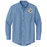 Port Authority® Value Denim Shirt with embroidered whale logo. THUMBNAIL