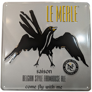 Le Merle Metal Sign LARGE