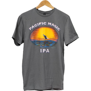 Pacific Magic IPA Unisex 100% Cotton T-Shirt Grey THUMBNAIL