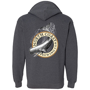 North Coast Full Zip Hooded Sweatshirt-on Gildan Heavy Blend LARGE