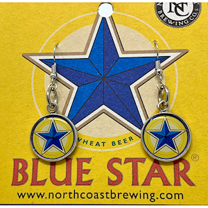 Blue Star Earrings LARGE