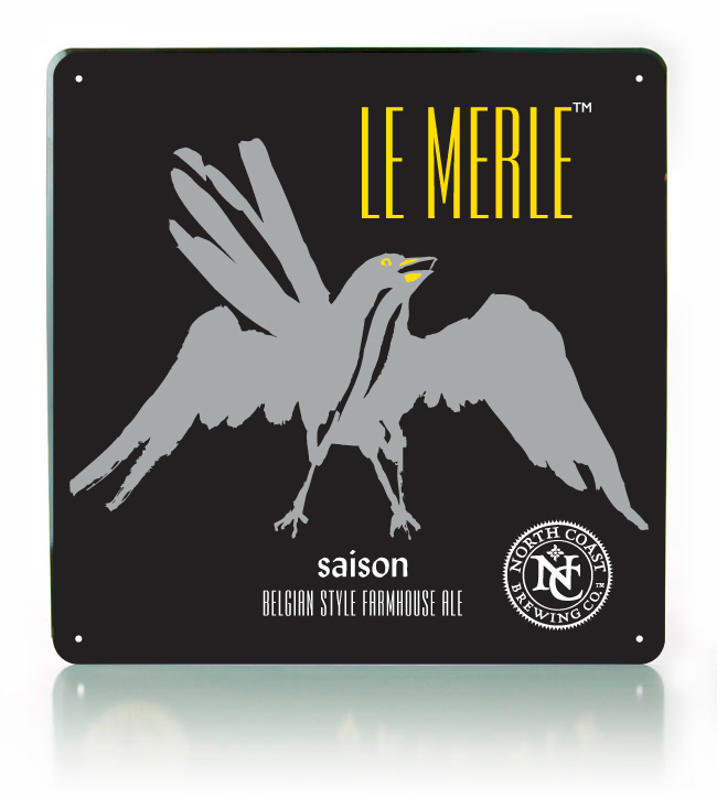 Le Merle Metal Sign MAIN