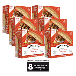 6 Boxes of Brown Butter Pecan Biscotti LARGE
