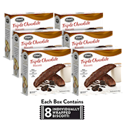 6 Boxes of Triple Milk Chocolate Biscotti THUMBNAIL