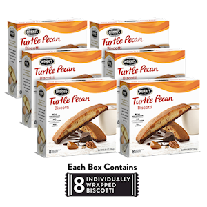 6 Boxes of Turtle Pecan Biscotti LARGE