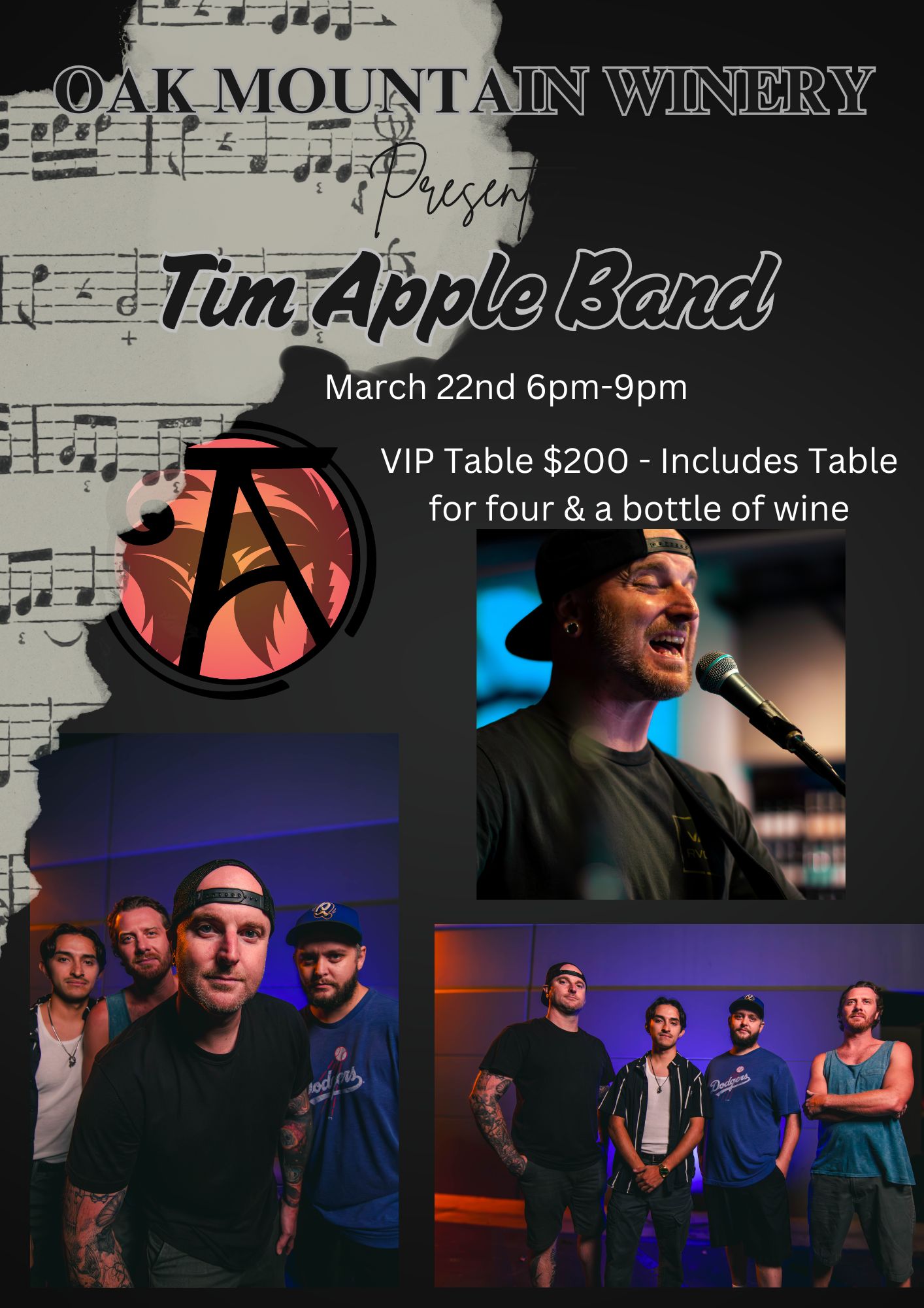 Tim Apple Band VIP Table THUMBNAIL