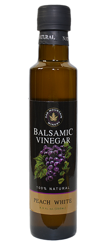 Oak Mountain Peach White Balsamic Vinegar LARGE