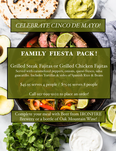 Cinco de Mayo Family Fiesta for 4 MAIN