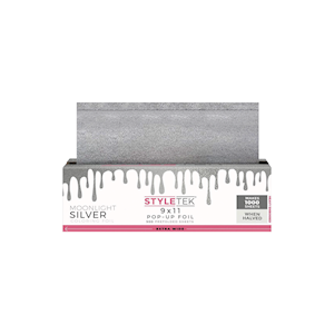 STYLETEK 9x11 Moonlight Silver Heavy Texture Pop-Up (500 Count) Extra Wide THUMBNAIL