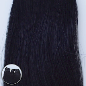 28” Machine-Tied Weft - #1 Noir [Beauvoir] THUMBNAIL