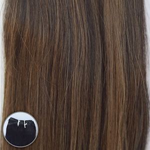 16” Machine-Tied Weft - #1B/2/6 Dark Chocolate Carmel [Beauvoir] THUMBNAIL