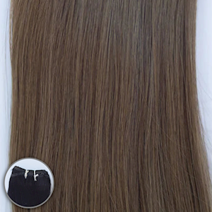 22” Machine-Tied Weft - #4 Roasted Walnut [Beauvoir] THUMBNAIL