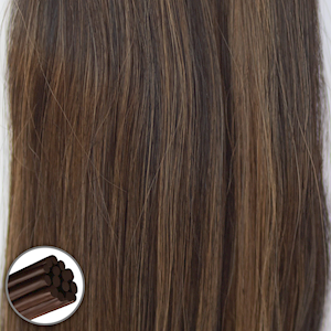 18” I-TIp - #1B/2/6 Dark Chocolate Carmel [Beauvoir] THUMBNAIL