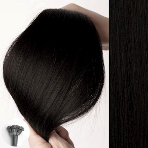 24" Machine Weft (#1N - Natural Black) [DROP SHIP] THUMBNAIL