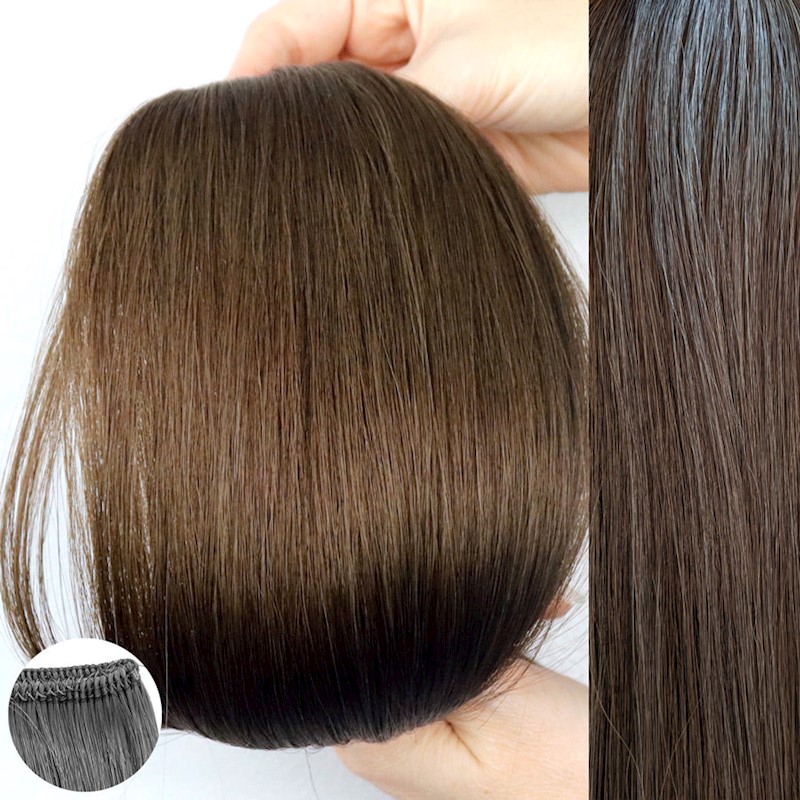 22" Machine Weft (#4AB - Medium Ash Brown) THUMBNAIL