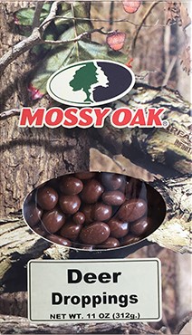 11Oz Box Of Mossy Oak Deer Droppings (Chocolate Peanuts) – Indianola Pecan  House Online Store