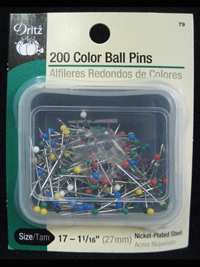 Color Ball Pins - 200 ct. MAIN