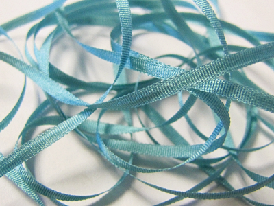 YLI Silk Ribbon, 2mm — 133 (medium teal) MAIN